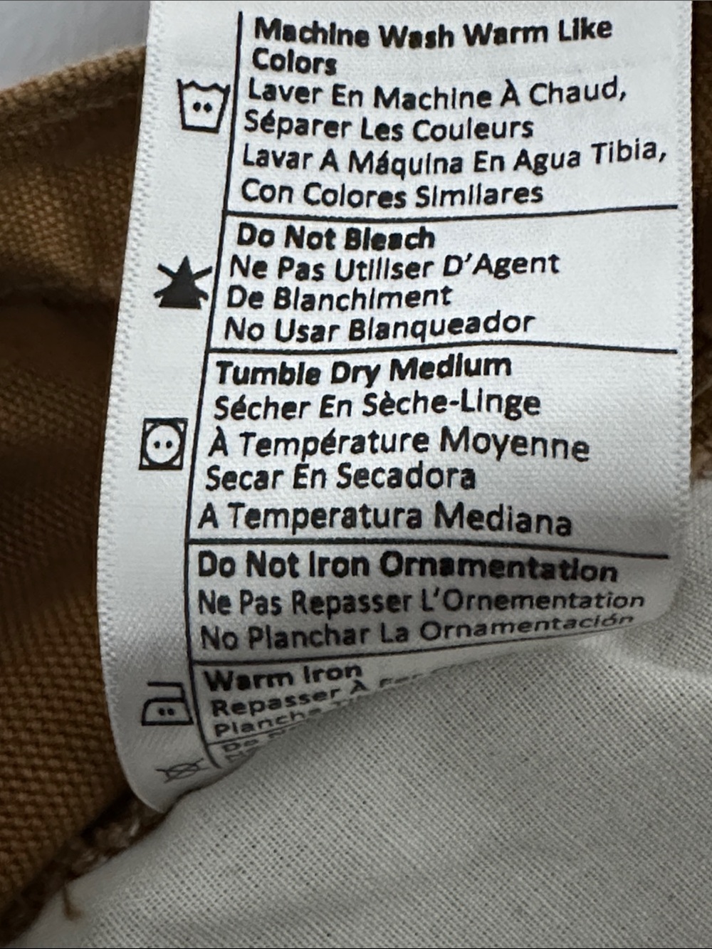 Carhartt Men’s Loose Straight Washed Duck Dungaree Work Pants Brown Size 29 x 30 - Picture 9 of 10